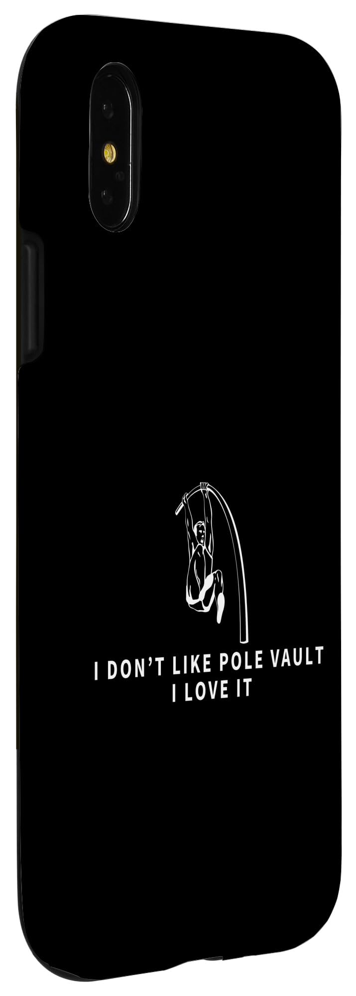 iPhone X/XS I Love Pole Vault Funny Pole Vaulting Case - Image 3