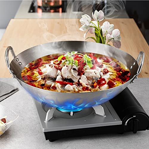 Wok moderno sin recubrimiento 28 cm con asas dobles miniatura 2