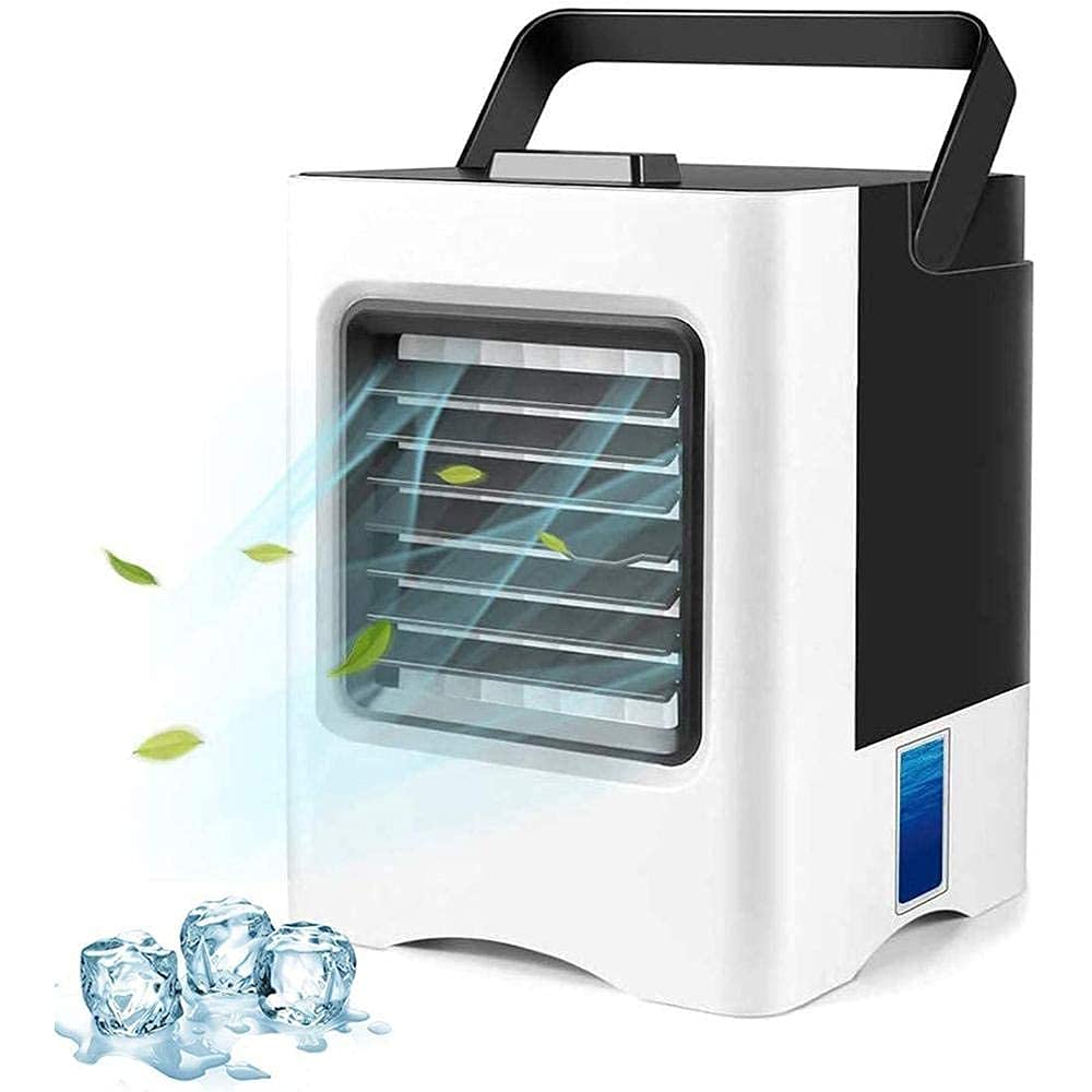 GHHVFEC Air Cooler Evaporative Portable Evaporative Air Cooler, 3-in-1 Mini Air Conditioner/Humidifier/Purifier, Desktop USB Fan, Air Cooler with 500Ml Water Tank, 3 Speed Adju