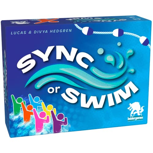 Image of Bezier Games, Sync or Swim - Fast & Fun Strategic Card Game - for 2 to 4 Players, Ages 14+
