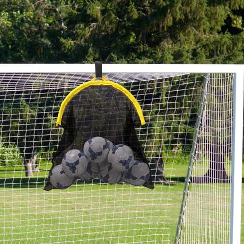 Red de entrenamiento de fútbol con contenedores superiores para definir tus tiros 4