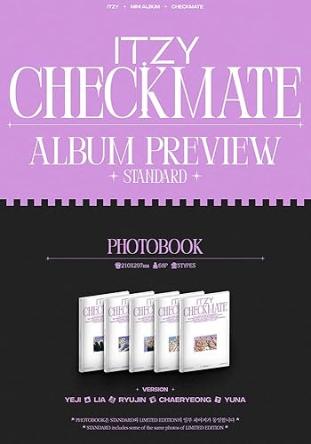 Miniatura 2 de DREAMUS ITZY  Checkmate (LIA Ver.) - Álbum de edición estándar CD+tarjeta de fotos, mini póster plegable, libro de fotos, papel de letra,