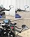 Issyzone Retrovisor Espejos Moto Homologados para Manillar Moto de 7/8‘’ Universal