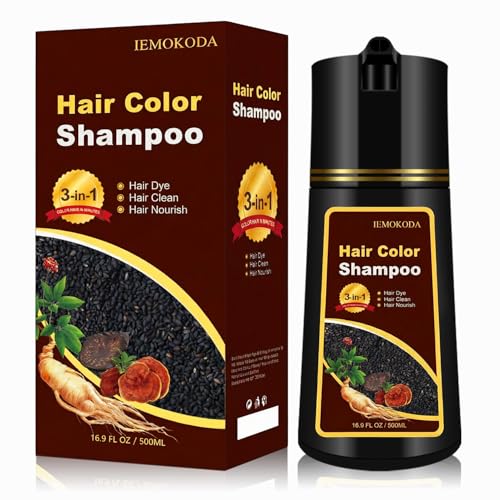 iemokoda Dark Brown Plant-Based Hair Color Shampoo