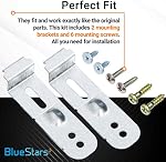 BlueStars Ultra Durable DD94-01002A Kit d'assemblage de lave-vaisselle (2 Supports de montage & 6 Vis de montage)