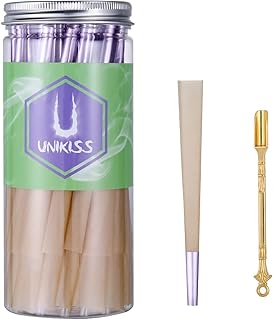 Pre Rolled Paper Cones King Size 100 Pack | Pre-Rolled Paper Cones with Tips Rolling Papers