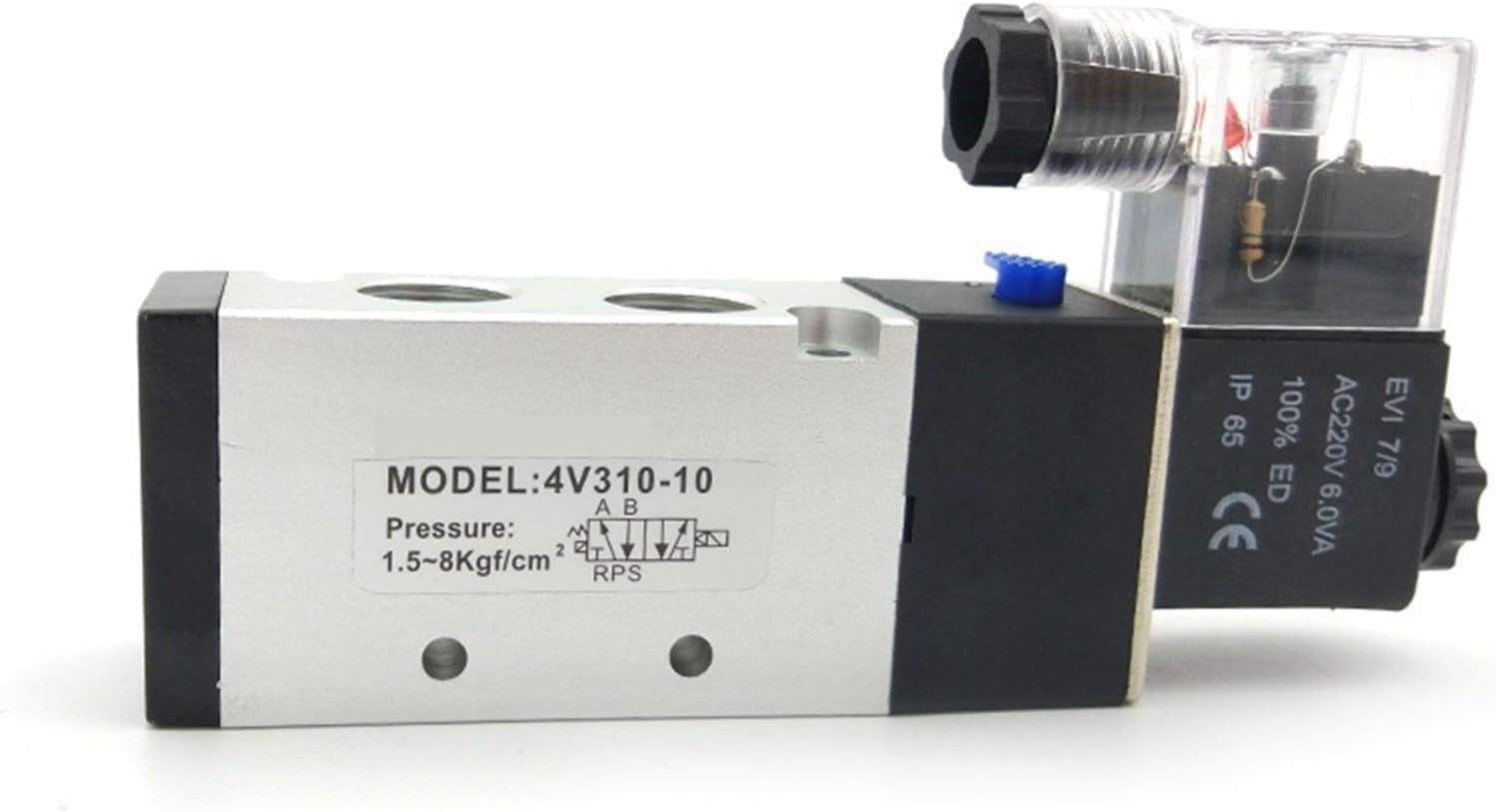 4V310 4V320 4V330 Air Solenoid Valve G1/4 G3/8 Electromagnetic Valve Type Pneumatic Valve(4V330C-08G1-4 3-5Way,DC12V)