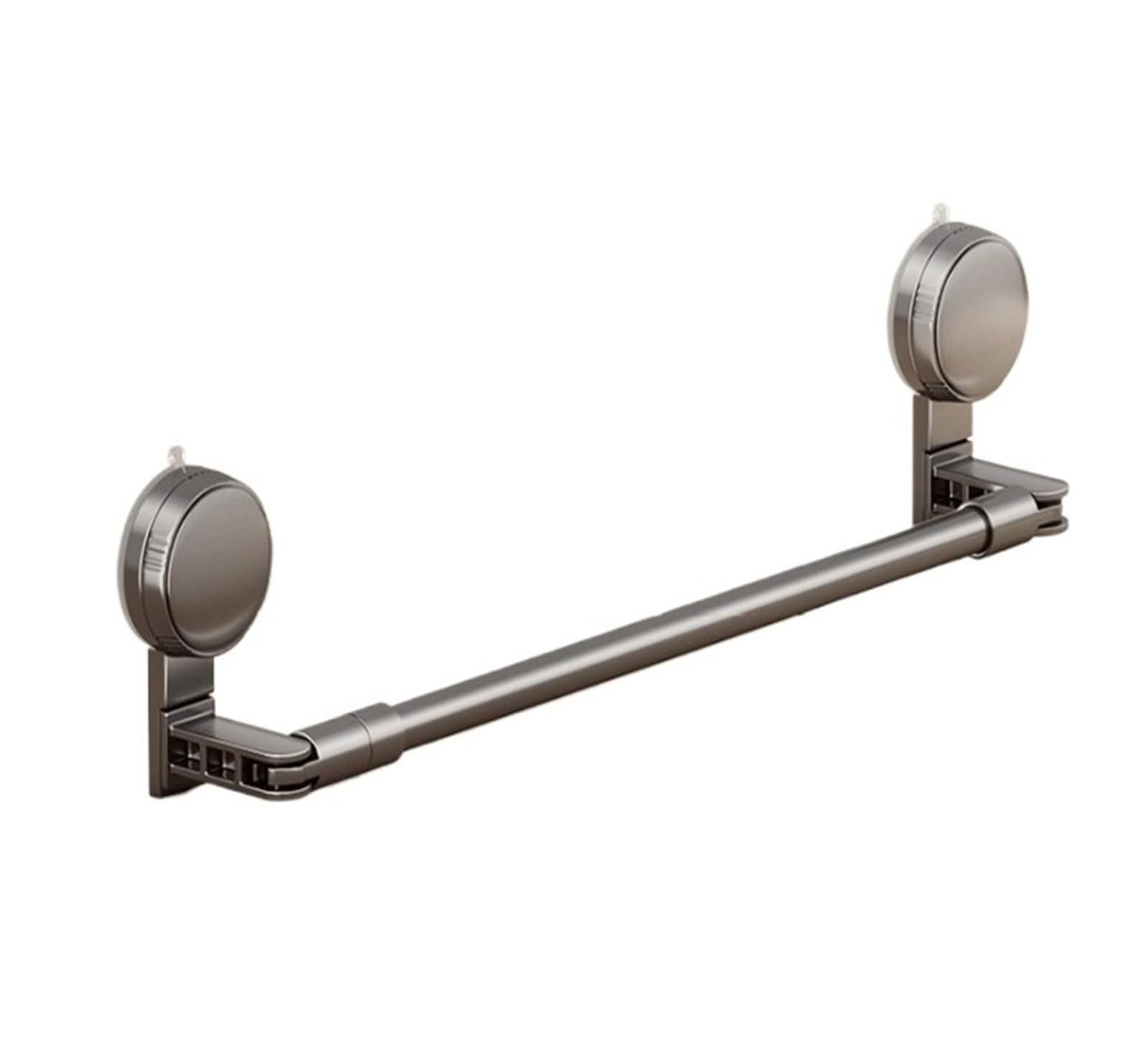 Casetlong Xp Bar Grey 50Cm 1Pc Extendable Suction Cup Type Hook Rows For Kitchen Bathroom Corner Suspension Without Marks Hanger(Xp Bar Grey 50Cm)