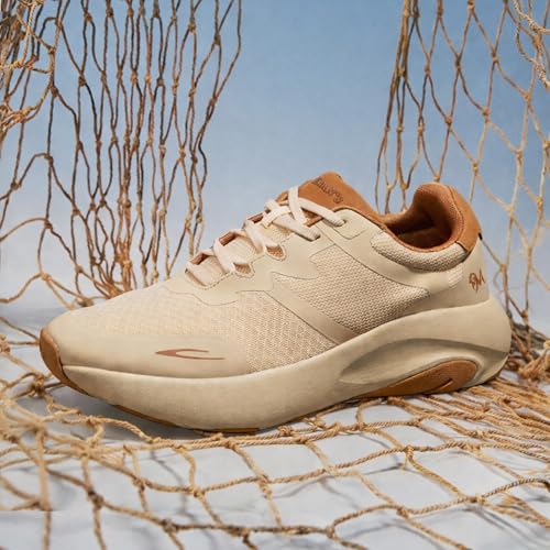 Image of Neeman's Color Block Sneakers for Unisex | Two-Tone Casual Shoes with Breathable Recycled Mesh Upper, Dual-Layer Cushioning, Pressure-Mapped Grip & Seam-Smooth Comfort