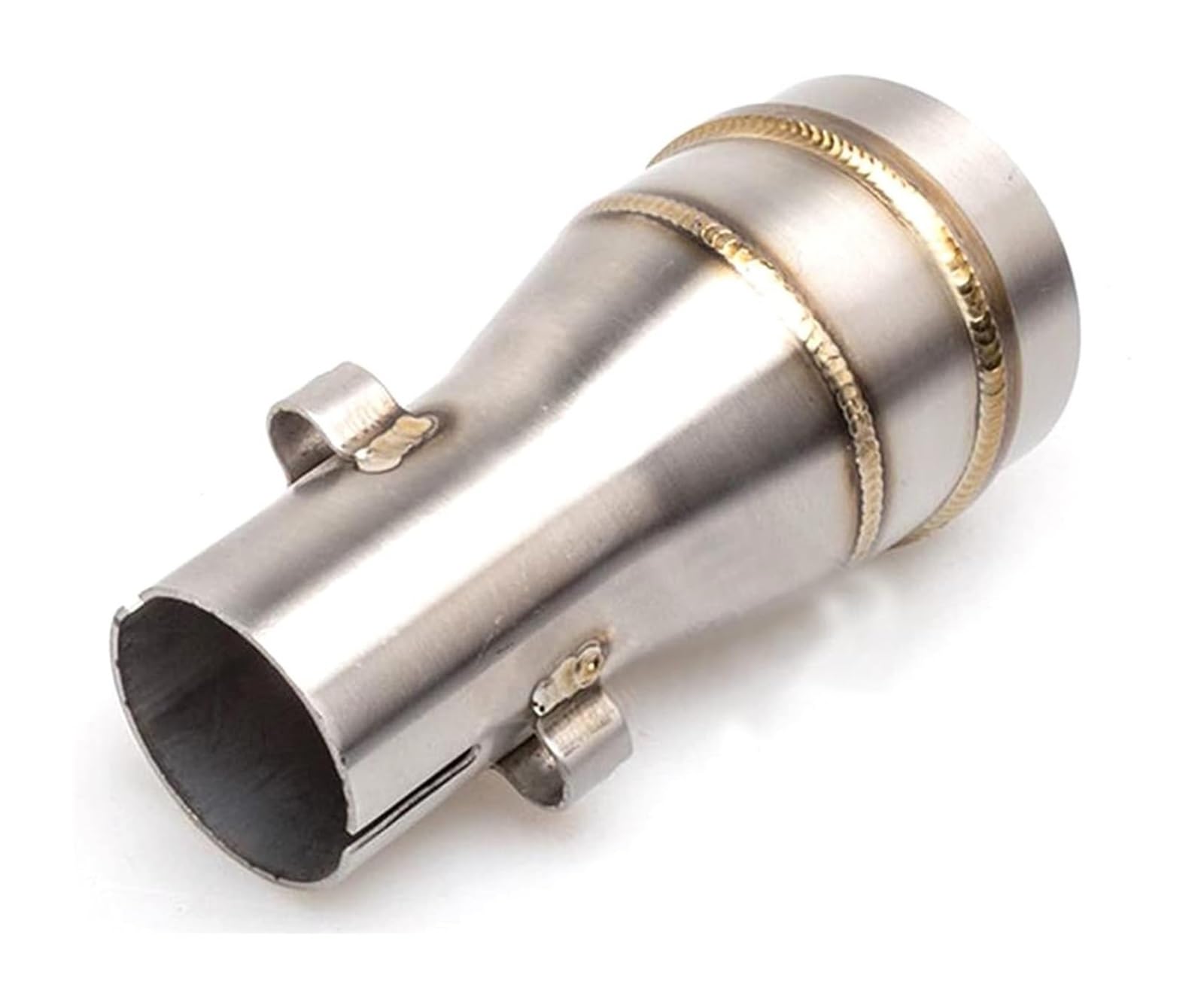Tubo Intermedio Enlace Medio Escape Motocicleta Conector De Escape Universal para Motocicleta De 51 Mm Adaptador De Acero Inoxidable Modificado Tubo De Enlace Central para Motocicleta