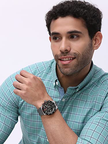 Image of Swiss Eagle Premium Swiss-Made Multifunction Watch for Men with Quartz Movement, Silicon Belt, Metal Case