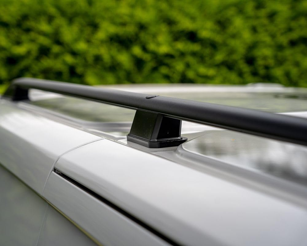 CHROMEMASTER | Relingi Dachowe Kompatybilne z Ford Tourneo Custom L1 | SWB SHORT 2023+; Zamontuj na Relingach Bagażnik Dachowy, Kosz Dachowy, Boks Dachowy lub Uchwyt Rowerowy | Aluminium
