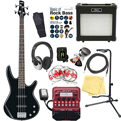 Ibanez アイバニーズ GSR180 BK 4弦 エレキベース ZOOM B1Four付 初心者 入門 16点 セット