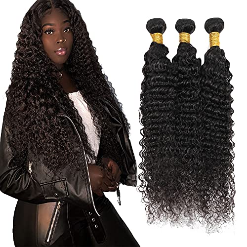 Human Hair Bundles Deep Wave Bundles 12 14 16 Inch...