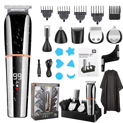 Image of RETOLIT Hair Clipper Cordless Rechargeable, 17 in 1 Clippers Hair Trimmerm for Men, Professional Beard Shaver Detail Trimmer, Hair Cutting Kit Waterproof with Led Display, USB Cord