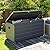 Domi 260 Gallon Resin Deck Box, Waterproof & UV-Resistant Outdoor Large Storage Box Lockable Storage Bin for Patio Cushions Pool Supplies Garden Tools and Delivery Storage