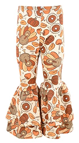 Image of Unique Baby Girls Kids Toddler 3pc Outfit Set Long Sleeve Cotton Blend Tunic Top Leggings and Scarf