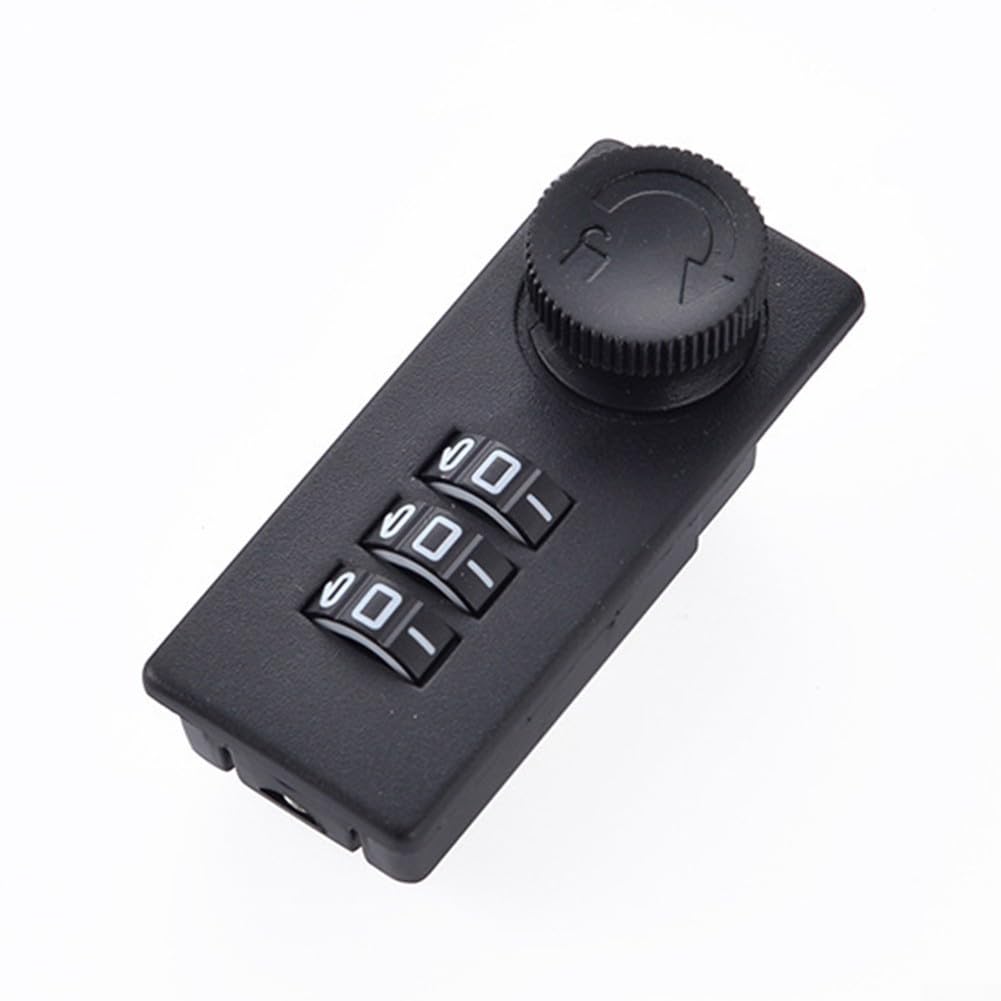 ABS Construction, 3 Digit Combination Lock for Cabinets and More