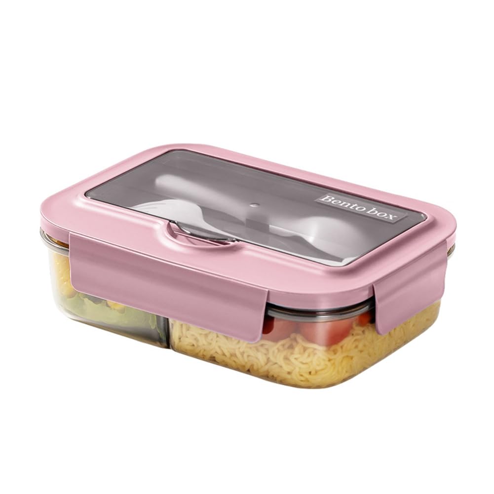 GIWFBQTR 1pc Portable Lunch Box, Nordic Style Insulated Food Container, Divided Meal Storage with Compartments