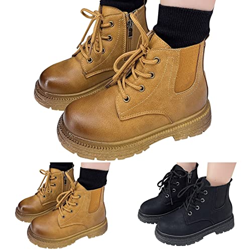 Baby Solid Color Boot Fashion Autumn Winter Girls Boots Flat Bottom Non Slip Side Zipper Warm Comfortable Solid3