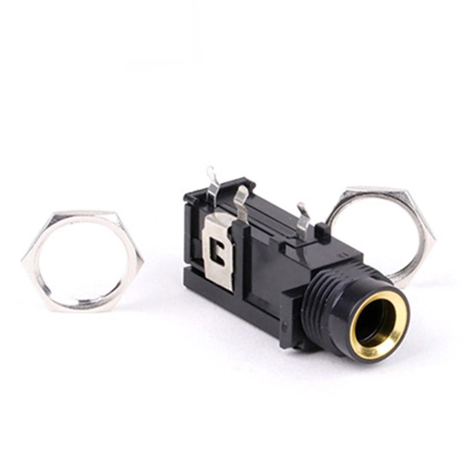 Conector hembra mono PCB montaje en panel lote de 10 jack 6,35 mm de chasis mono