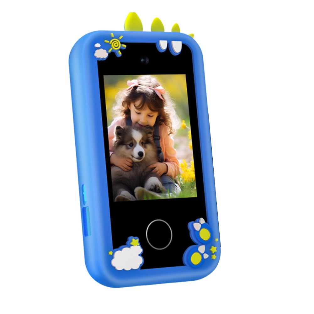Smartphone Educativo per Bambini con Touchscreen e Lettore Musicale MP3, Doppia Fotocamera per Selfie, Inclusa Scheda da 32GB, Imparare Giocando.