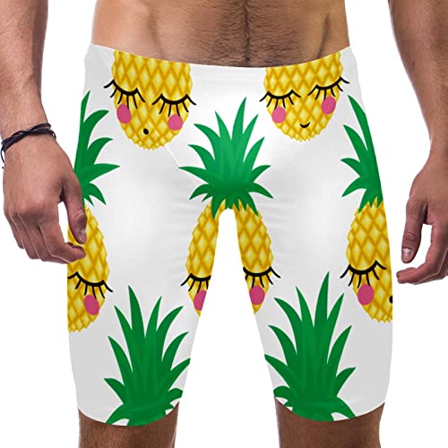 Swim jammers para hombre con estampado de frutas bañador largo multicolor talla XL