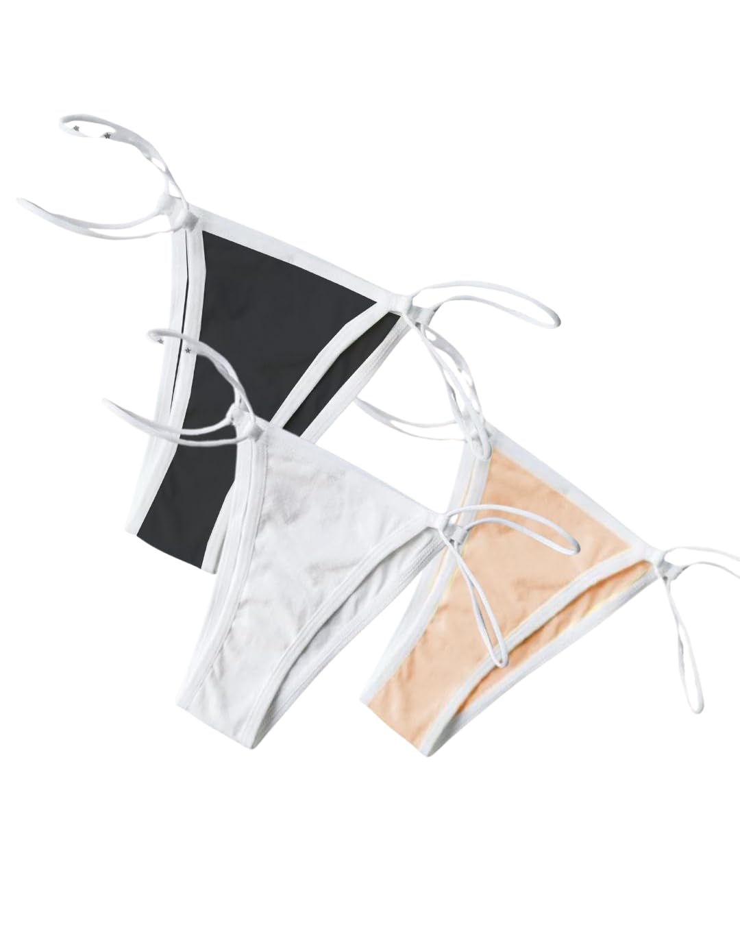 Women's Thong Panties,String Bikini Style Underwear Women Thong Panties Set | Stylish Low Waist Lingeri Cotton Blend Combo.-picture-13