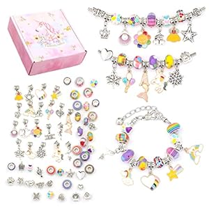 64pcs Charm Bracelet Making Kit Gifts fo...