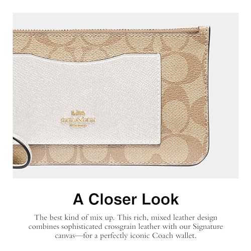 COACH Women's Signature Zip Top Wallet4