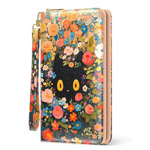 Image of Aiawoxc Womens Wallet, RFID Wristlet Wallets for Women, Ladies Clutch Purses, Large Travel Card Holder with Phone Holder | RFID