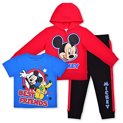 Mickey Mouse vêtement enfant rouge idéal pour l'école et les sorties de week-end