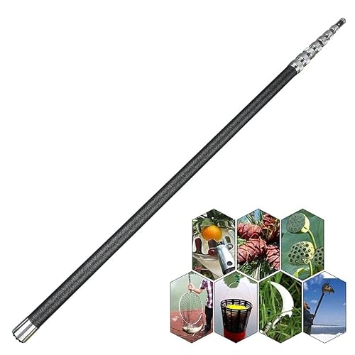 Multi-Purpose Extendable Pole, 9.8-32.8 ft Long Telescopic Extension Pole with Universal 8mm Threaded Connector(7.0M/23.0ft)