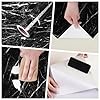 HotDecor Black Marble Effect Self Adhesive Vinyl Wallpaper Sticky Back Plastic Washable Kitchen Wallpapers Worktop Vinyl Covering Marble Wallpaper Black Vinyl Wrap for Kitchen Worktop 40 X 200cm #4
