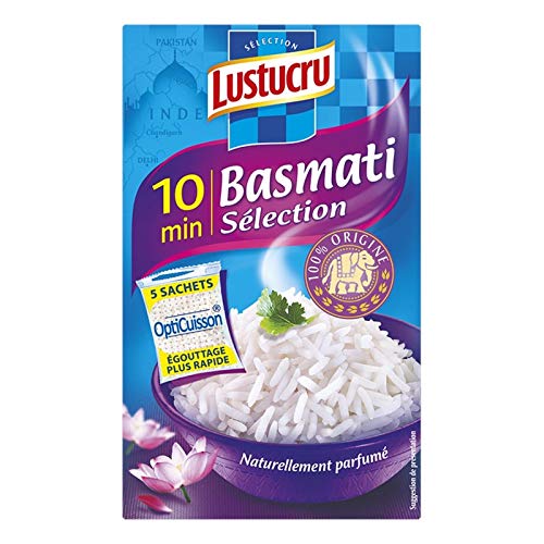 LUSTUCRU – Arroz Basmati, bolsa para cocinar, 900 g, 2 unidades