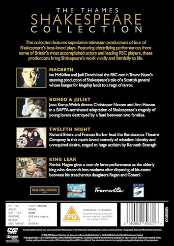 The Thames Shakespeare Collection obras completas en DVD de teatro 3