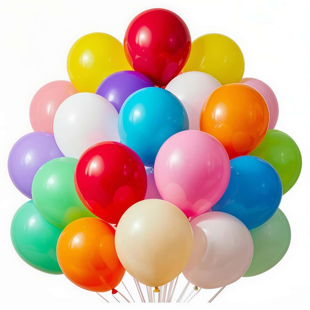 600 Pcs Balloons 15 Kinds Colors 12 inch Latex Rainbow Party Balloon Bulk for Various Party Events Decorations