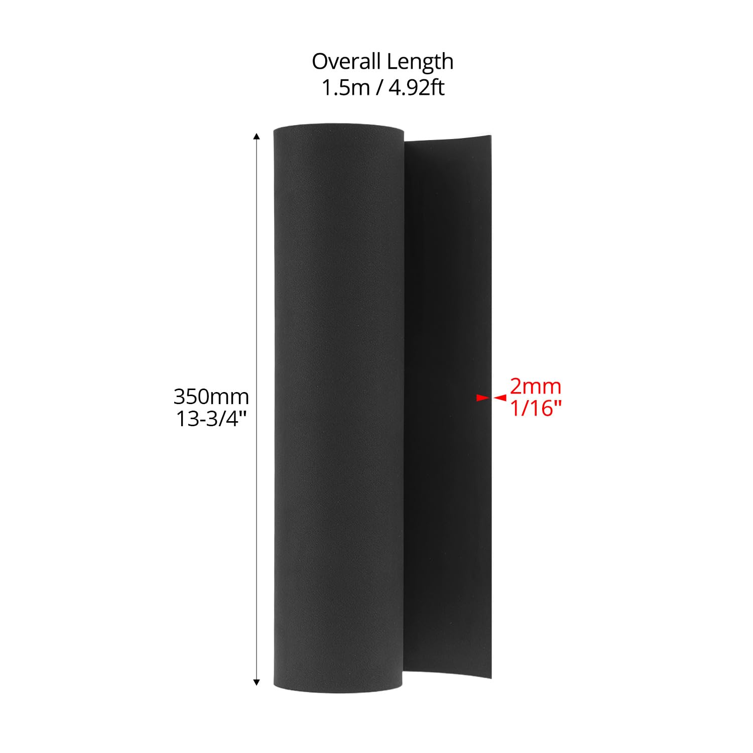 QWORK® 35x150cm Hoogdichte EVA schuim 2mm Dikte, voor
