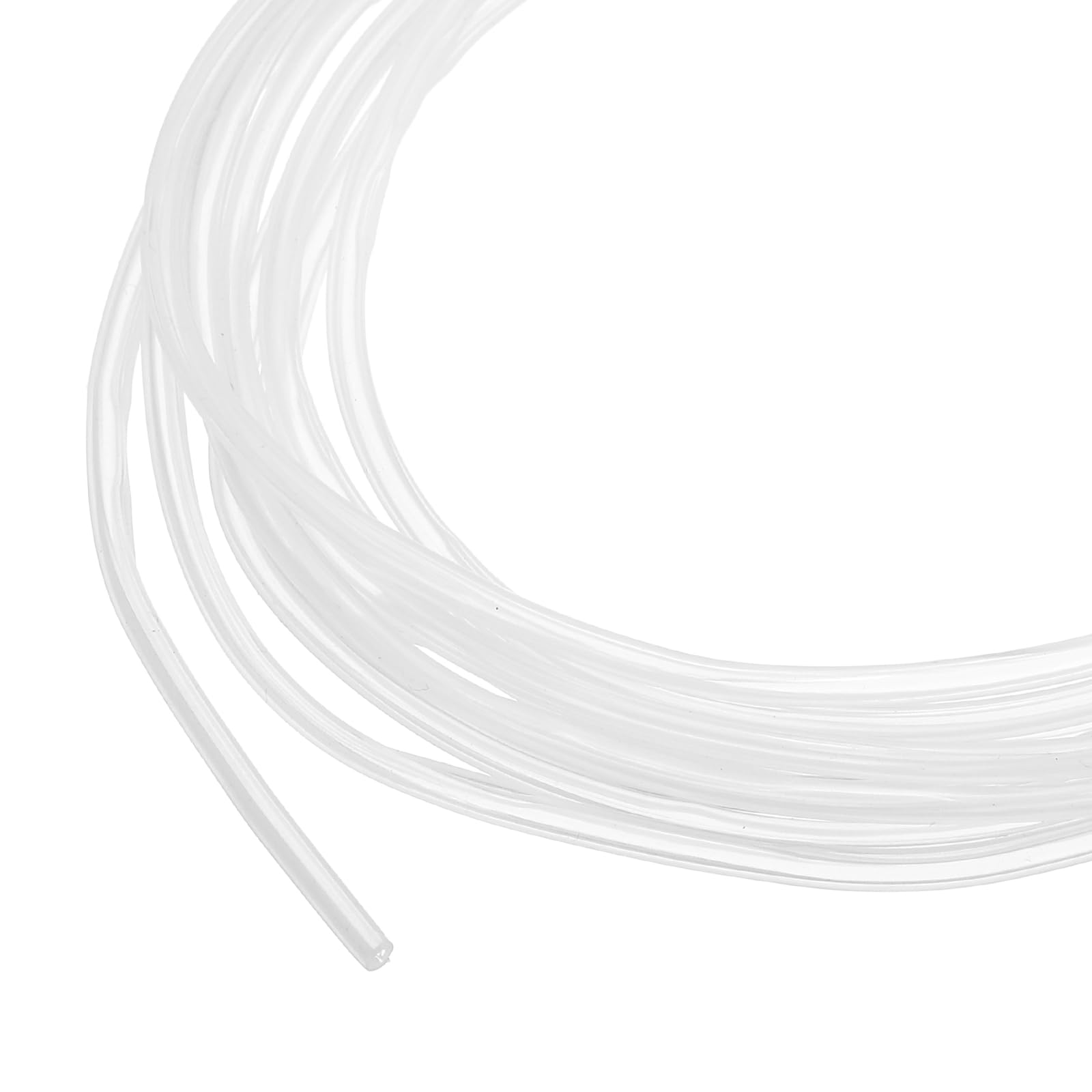 sourcing map 3 m Split Silicone Cable Sleeve Tubing, ID 1.5mm Clear Split Silicone Tube Cord Organizer Wire Shielding Sheathing Wrap for USB Charge Power Cord Audio Video Cable