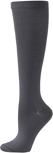 Calcetines de compresión para mujeres y hombres, talla grande, hasta la rodilla, alta circulación, viajes, enfermeras, médicos, para gimnasio,