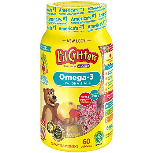 L'il Critters Omega-3 DHA, 60 Count (Pack of 3)