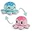TeeTurtle - The Original Reversible Octopus Plushie - Ice Cream - Cute Sensory Fidget Stuffed Animals That Show Your Mood