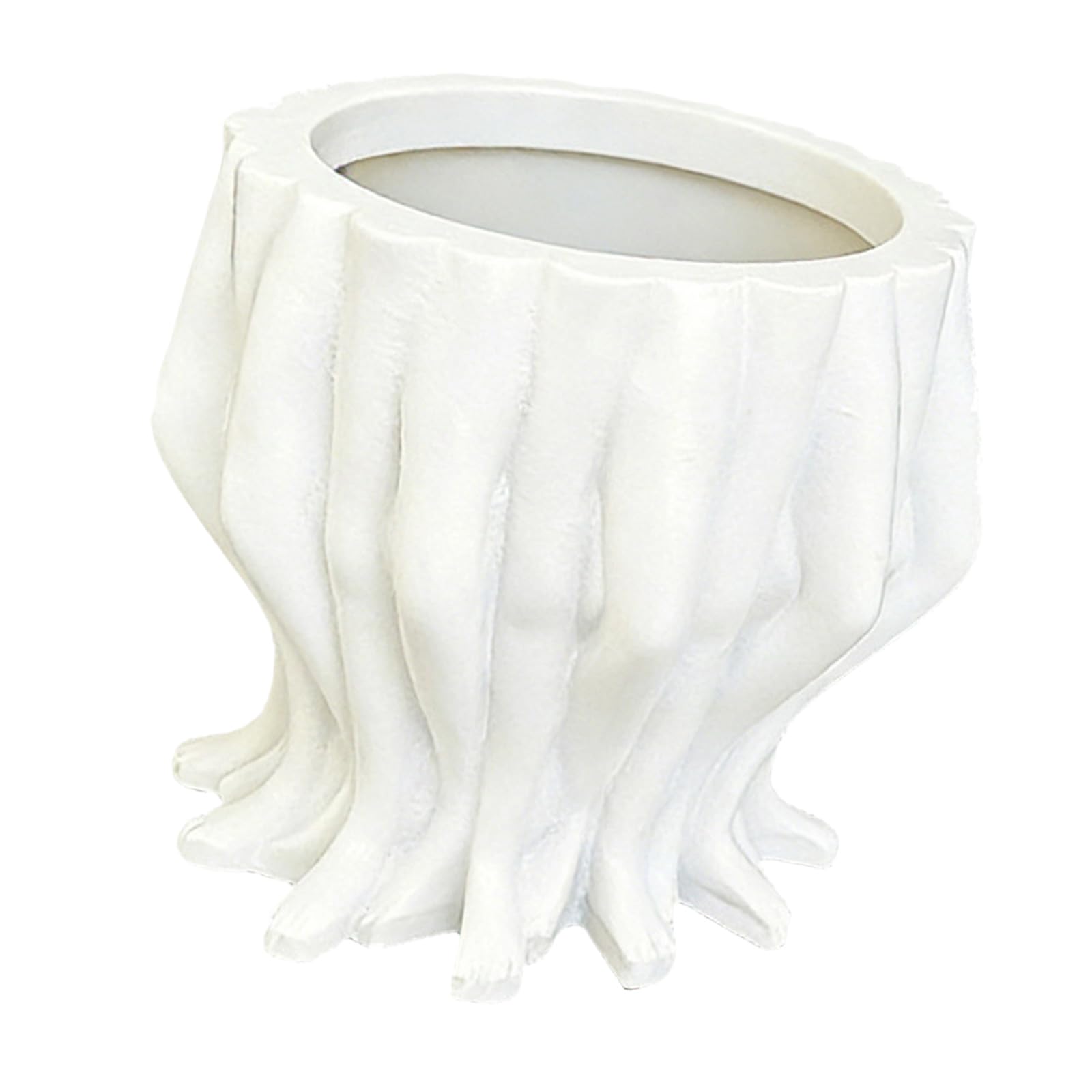 WLNEXT Artistic Leg Shape Flower Pots Planter for Home and Decoration Compacts Size Light Weight Easyly to Clean Fade Resistant Planter