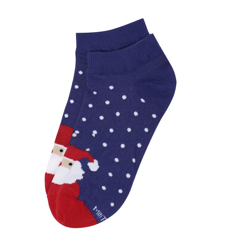 Image of Mint & Oak Low Cut Ankle Women Socks, Christmas Gift Quirky Socks For Friends, Cute Funky Socks, Christmas Secret Santa Gifts For Women