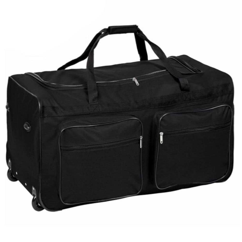 LooKtheChange Maleta de Viaje Grande, Maleta Grande Blanda con Ruedas Trolley XXL, XL, L Bolsa de Viaje Espaciosa y Plegable (M)