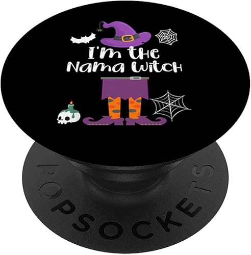 Disfraz de bruja de Halloween de I'm the Nama PopSockets intercambiable PopGrip