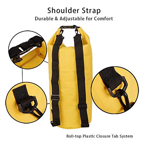 Image of Krivon 30L PVC Waterproof Dry Bag Sack Ocean Pack, Black Color | Floating, Camping