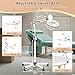 HITTI Esthetician Light with 10X Magnifier, 2200 Lumens Stepless Dimmable Magnifying Floor Lamp with 5 Wheel Rolling Base, LED Lighted Standing Mag Lamp for Tattoo,Crafts, Sewing, Lash & Facials Nail