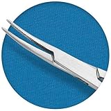 Fishing Forceps Dog Hemostat Forceps Scissors Ear Hairs Tools Locking Pliers Stud Ball Earrings Holder Dog Ear Hair Grooming Tweezers Forceps (Curved) (5 Inches) - Image 9