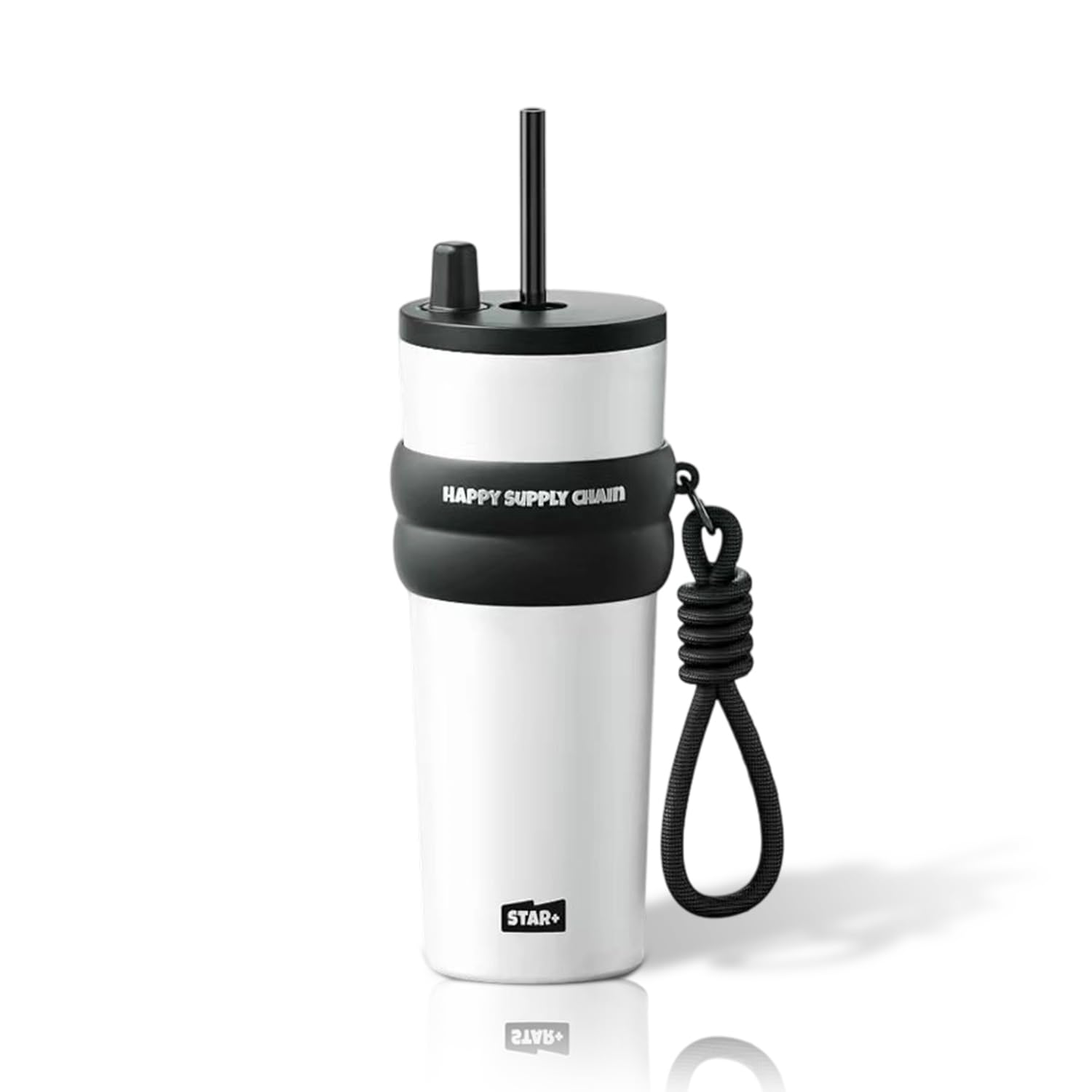 Sidagar 24 oz Insulated Tumbler witn Lid and Straw, Stainless Steel Reusable Leak Proof Water Bottle